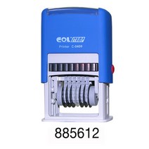 자동넘버링6단 C-0409청색 - 23x4mm