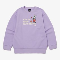 백화점상품 노스페이스 키즈 키즈 캠프사이트 스웻셔츠 LAVENDER