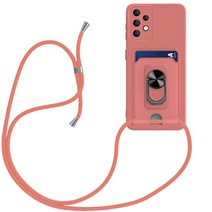HOCE 갤럭시 S23 S23+ 울트라 S22 S22+ 울트라 스트랩+카드수납+마그네틱 차량용 휴대폰 자석 링 거치대 실리콘 A53 A73 A33 5G 휴대폰 케이스 적용