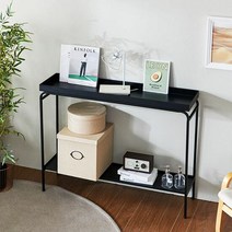 플러스 2단 콘솔선반 수납콘솔 철재선반 콘솔테이블 콘솔화장대, 단일상품(OFR6355), 단품