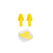 방음 실리콘 귀마개 2 여행, Yellow