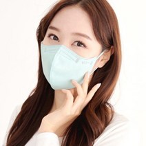 (5매+5매) 비쥬마스크 중형 대형 새부리형 컬러 숨쉬기편한 귀안아픈 마스크, 대형 Fresh Mint 민트(5매+5매)