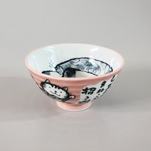 나고미도자기 캐릭터 마네키네코 공기 밥그릇 일본 도자기 식기