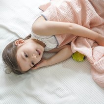 베베샤 요루거즈 스티치 블랭킷 이중거즈 아기 여름 이불 (3종), 03.핑크