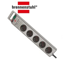 독일제 브레넨스툴 슈퍼솔리드 멀티탭 1153340115 5구 2.5M 메인전원차단 멀티코드