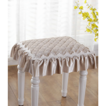 화장대 화장대 의자 사각 스툴의자 커버, C, 1개