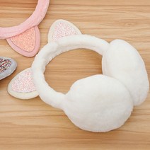 패션 고양이 귀 플러시 귀마개 반짝이는 스팽글 부드러운 Earflaps 머리띠 어린이 소년 소녀 남여 빈티지 귀 모자 겨울 야외
