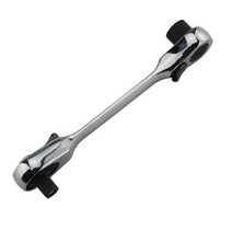 2 in 1 듀얼 헤드 래칫 소켓 렌치 72 이빨 양방향 렌치 스패너 드롭 배송, Long