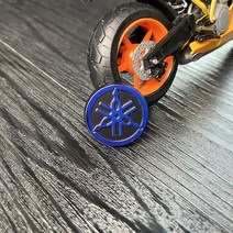 오토바이 스티커 야마하 YZFR1R3R6R25 모터사이클 로고 FZ1FZ6FZ8/N MT09 연료탱크 입체차량표지, 04 ABS소재2.8센티미터