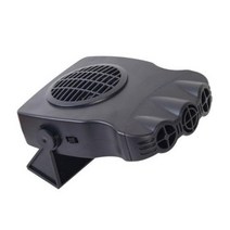 차량용 선풍기 서리 제거 히터 무소음 휴대용 자동차 워머 눈 에어컨 트럭 12V, 1.Black