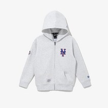뉴에라키즈 [뉴에라키즈] MLB 뉴욕 메츠 후드집업 헤더 그레이(13947064)