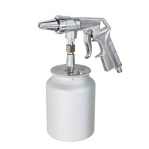 샌드블라스터 에어 페인트 스프레이건 분무기 쇼트기, 1m 모래 흡입관 + 1000cc 모래 탱크