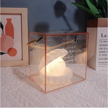 유리공예 수정 구슬 조개 소품샵 장식품, 화이트