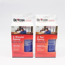 다용도 에폭시 / DEVCON 데브콘 5분에폭시/ 2TON 30분에폭시 다용도 접착제 다목적 본드, 1번: 5분에폭시