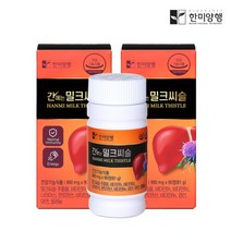 [한미양행]간에는 밀크씨슬 900mg 2박스 (6개월분)+쇼핑백, 단일속성, 2개
