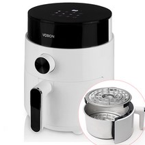 보본 스텐 에어프라이어 2.5L, 화이트, VB-AF202W