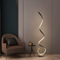 B.B.D LED 거실 침실 인테리어 플로어 장스탠드 조명 블랙 화이트, 단일 조명