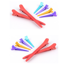 [FreeManner] 스텐 미용 집게핀 컬러 소 4p 대 2p 앞머리 고정 집게 미용실 컷트핀, 대형 2p