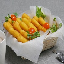 [슈퍼맨푸드] 모짜렐라 바삭 치즈스틱 (냉동) 1kg (40개), 1팩