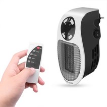 미니 휴대용 충전기 히터 온풍기 500w 전기 벽 팬 핸디 난방 스토브 조절 온도 워머, 리모콘으로, 우리를