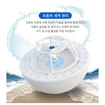 가정용 미니 전동 초음파 식기세척기 그린/블루/레드, 100*100*75mm, 블루