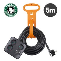 러그 이지콕 멀티탭 3구 USB2구 사각 연장선 길이별 7종, 5M