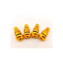 범용 4 광선 Volk 레이싱 단조 알루미늄 밸브 스템 캡 휠 림, Golden