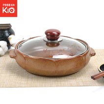홍익국화전골 내열도자기 냄비 황토 웰빙세라믹, 홍익 국화전골 소
