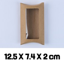 투명 창 반달 선물상자 크라프트 베개 큰 포장 작은, 203A_투명창반달(크)