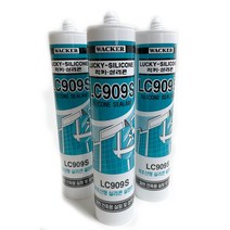 무초산 실리콘 LC909S 270ml / 럭키 비초산 실란트 접착제 건축용 나무 알루미늄 글레이징용, 추가8-6) 카바링테이프 240cm