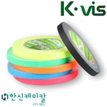 KVIS 게퍼 개퍼 테이프 GAFFER TAPE 다양한색상 12 25 50mm X 25M, 25mm X 25M, 다양한색, 5개묶음