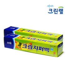 크린랲 크린랩 크린지퍼백 30cm*35cm*15매*2개, 30cm×15매×2개