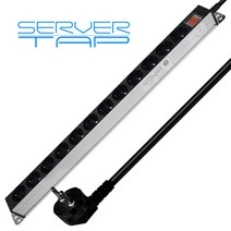 현대일렉트릭 블랙 알루미늄 멀티탭 12구 HDSVAL-1225, 2.5m, 1개