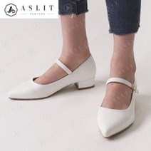 [바보사랑] 여성 뾰족 코 메리제인 구두 플랫 슈즈 3cm