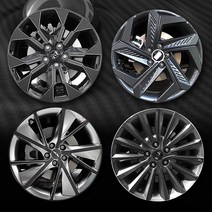 JS automotive 아반떼MD 휠 타이어 마스크 15인치 카본 홀로그램 프리즘 스티커 튜닝필름 가드 긁힘방지 몰딩 패널 DIY 익스테리어 장식용품, O타입