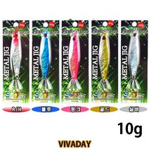 2개묶음 0205-072 제스트 메탈지그 10g 송어 쏘가리 삼치 루어 미끼대박다잘됨몰, 블루