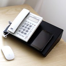 가죽 메탈 다용도 받침 전화기받침 태블릿스텐드 다크브라운, 비트마인드 다크브라운