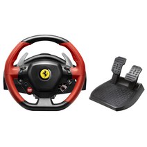[]Thrustmaster 스러스트 마스터 Ferrari 458 Spider Racing Wheel 스티어링 컨트롤러 2 페달식 페달 세트 포함 (Xbox One Xbox Series XS)