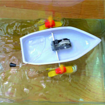 과학 기술 생산장비실험 장난감 패들 기선 게임 선물, DIY 플라스틱 보트(BL00530)