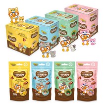 뽀로로펫 크런치캣 고양이간식 스낵 4종 50g, 닭고기&타우린