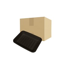 정육포장 용기 T5트레이 3kg 검정 200개 1박스