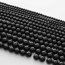 천연 오닉스 원석 4mm 6mm 8mm 10mm, 10mm(반줄)