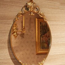 제우스갤러리 이태리 브라스 베르사체 포인트 벽거울 2종 엔틱거울 이태리소품, B타입 : 다크브라스