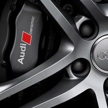 Audi 아우디 세라믹 캘리퍼스티커, 120x24mm(검정), 1개