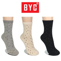 BYC 여자 3014 미끄럼방지양말 4켤레 노인 논슬립 지압 할머니 어르신단체선물