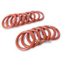 고무오링 패킹 실리콘 오링 고무링 10pcs 와이어 직경 2.4mm OD7-110mm 내유성 VMQ 실리콘 고무 씰링 링 고, 42 60mm