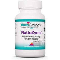 뉴트리콜로지 나토자임 나토키나아제 50mg NSK-SD 1000 FU 베지테리안 캡슐, 300개입, 1개