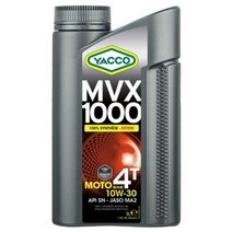 프리미엄 10W30 오토바이 엔진오일 4T 혼다 야마하 최적화 MVX1000 프랑스 야코 직수 1L, 1개