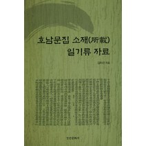 호남문집 소재 일기류 자료, 경인문화사, 김미선 저