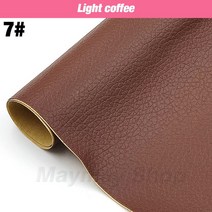 가죽 PU 자체 접착 수정 수리 패치 스틱 온 소파 보조금 패브릭 스티커 스크랩북 소재, 15 Light coffee_01 137x10cm